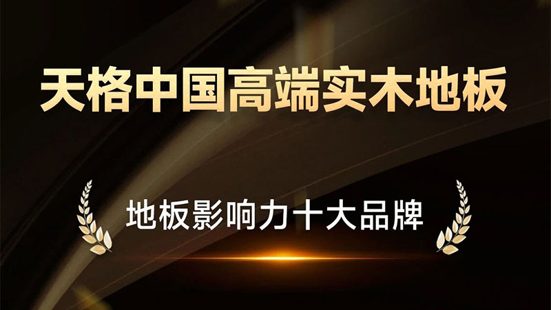 從行業標桿到人心所向！天格榮登雙項“十大品牌”榜